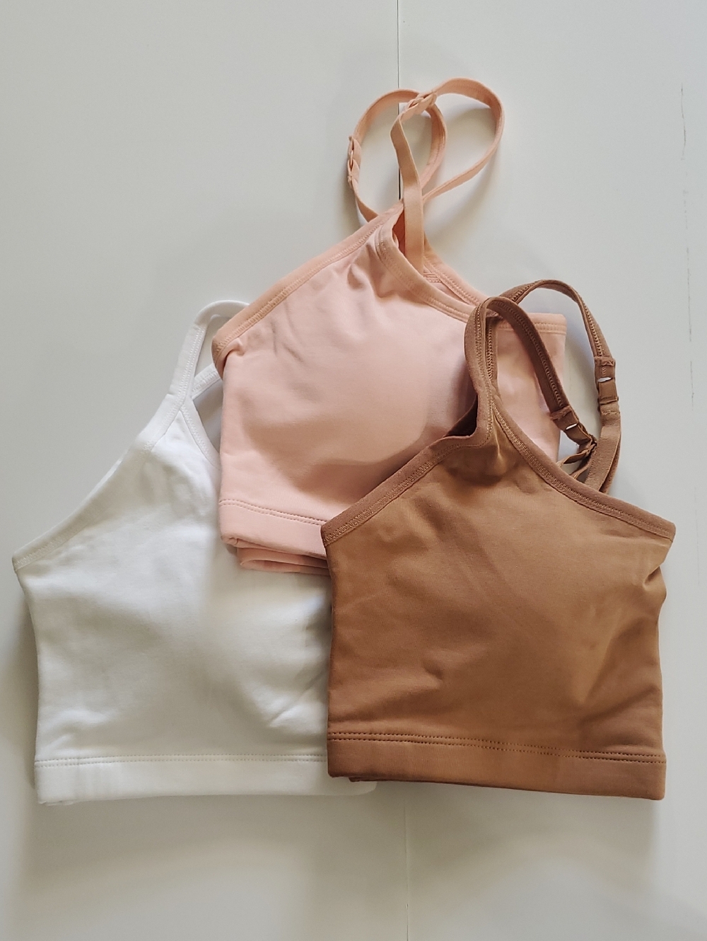 Pact Set Of 3 Everyday Scoop Neck Strappy Bralettes Size M